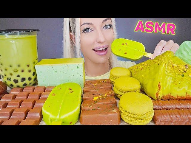 ASMR DUBAI CHOCOLATE, PISTACHIO DESSERTS, BUBBLE TEA, ICE CREAM, CAKE (SWEET FOOD) MUKBANG초콜릿 디저트 먹방