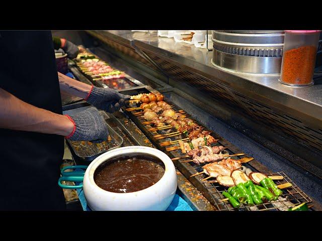 令人讚嘆的燒烤技巧 燃手串 台中燒烤店, amazing bbq skills