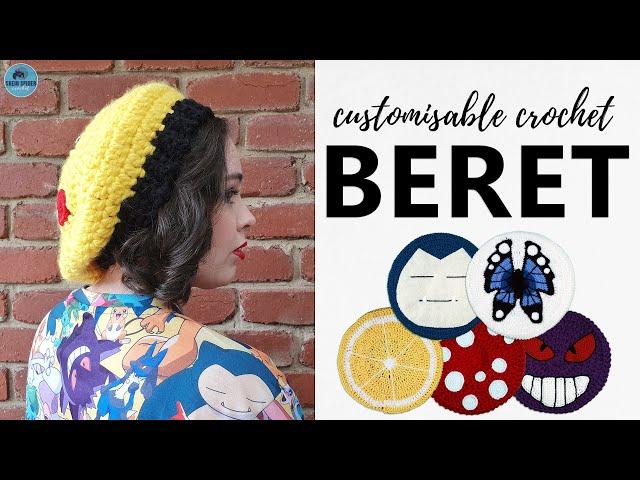 Crochet a beret using any yarn weight & hook size!
