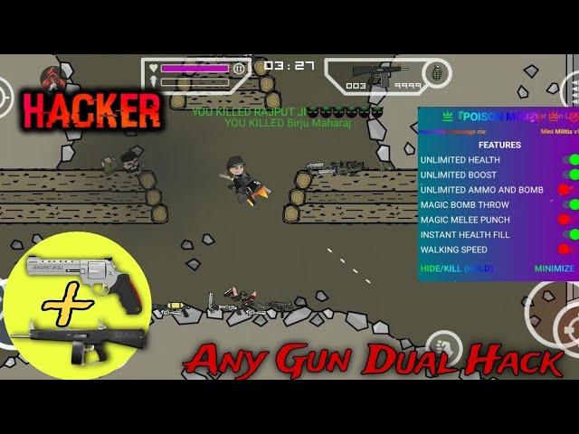 Mini Militia Any Gun Dabble Hack Gameplay 