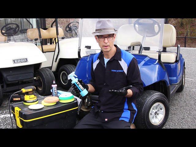 How To: Golf Cart Detailing  Permenant Renewal, Body, Plasitc, Rubber, Windshield