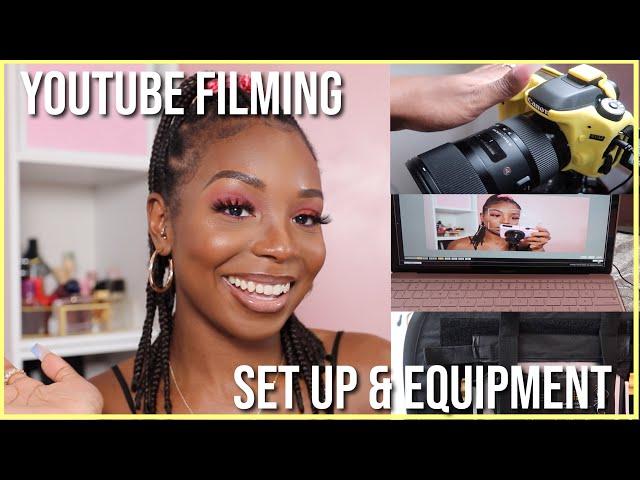 MY YOUTUBE FILMING SET UP/ FILMING EQUIPMENT FOR TOP QUALITY/ CAMERA, LIGHTS ETC/ THE STUSH LIFE