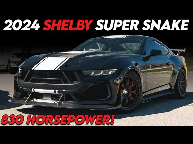 2024 Shelby Super Snake Mustang in Shadow Black w/ Silver Stripes Serial #53