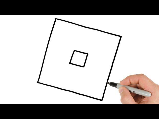 How to Draw Roblox Logo Easy | Drawing Tutorial