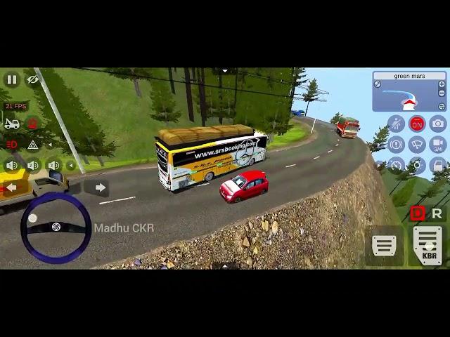 Bus Simulator Indonesia // Heavy Ghat Roads Driving // New Map Mod // #bussid #gaming #madhuckr