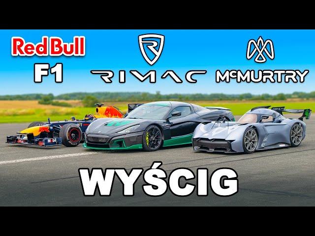 Bolid F1 vs Rimac vs McMurtry: WYŚCIG