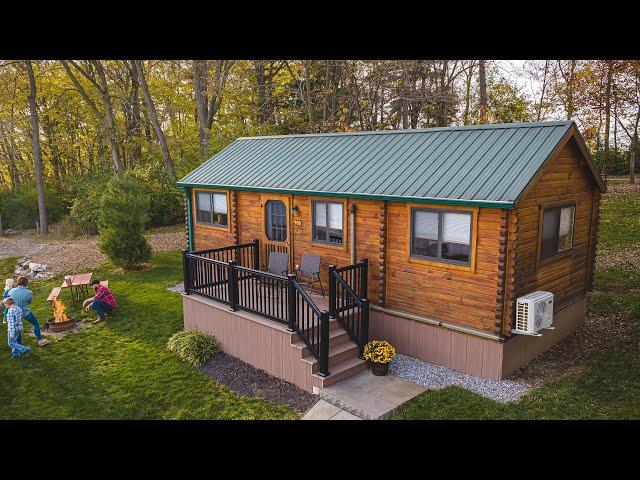 The Rancher - Tiny Home Log Cabin on a Trailer Frame