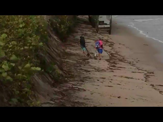 Floridians with metal detectors find treasure after Nicole