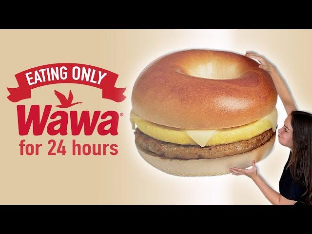 Eating WAWA for 24 HOURS // Julia Get's KICKED OUT!! 