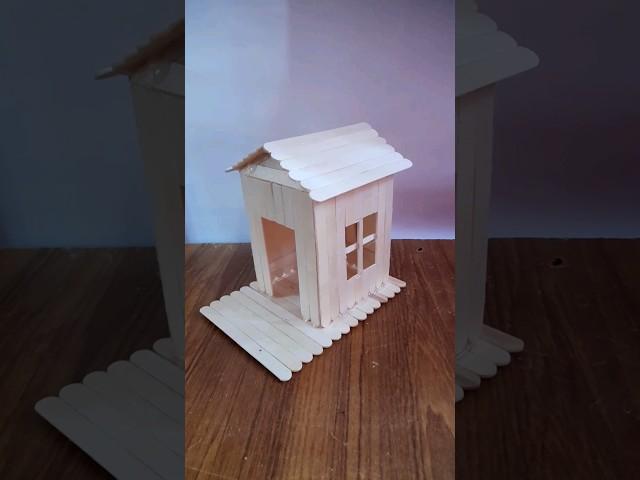 Ide Kreatif Membuat Miniatur Rumah Sederhana Dari Stik Es Krim Yang