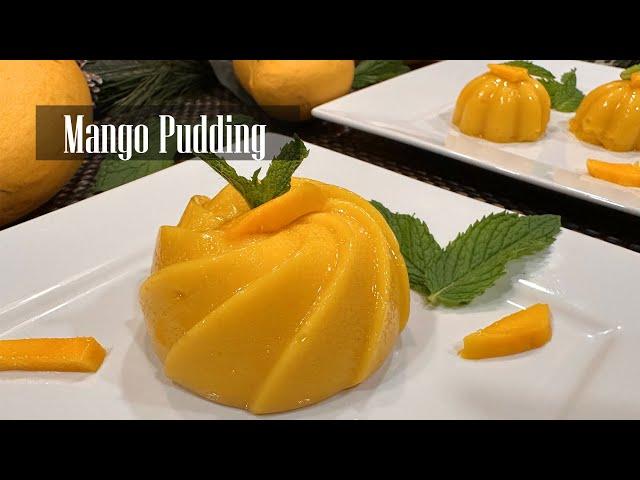 Mango Pudding ||  No Gelatin No Agar-Agar Pudding || Easy Mango Dessert Recipe -RKC