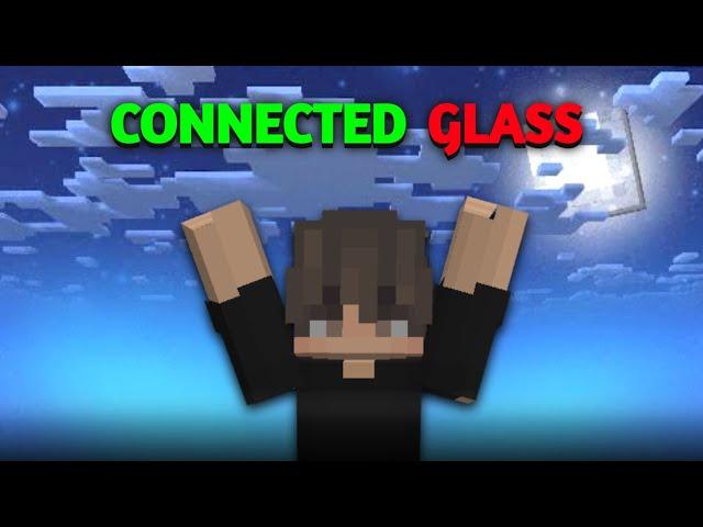 Connected glass texture MCPE 1.21+