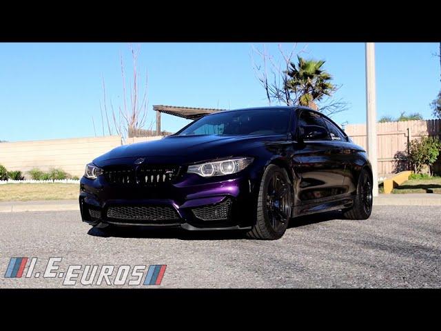 Inozetek Midnight Purple wrap BMW M4 F82 looks dope unbelievable results true auto creations