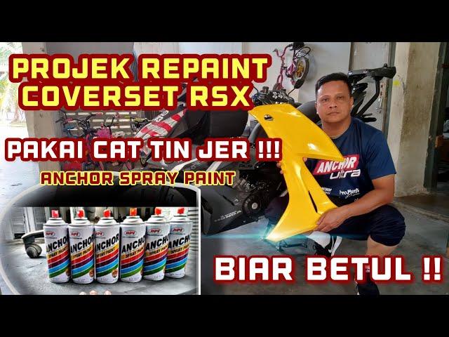 #PART 1 Projek Repaint Coverset Rsx Menggunakan Spray #ANCHORSPRAYPAINT [Repaint Rahmah]