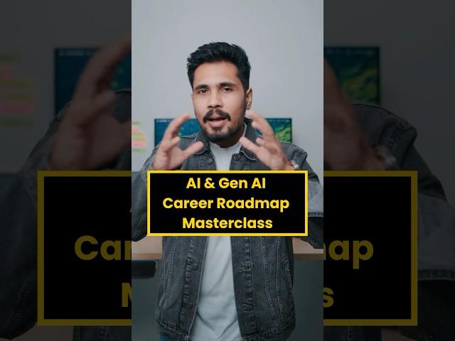  AI & Gen AI Career Roadmap Masterclass #ai #artificialintelligence #machinelearning