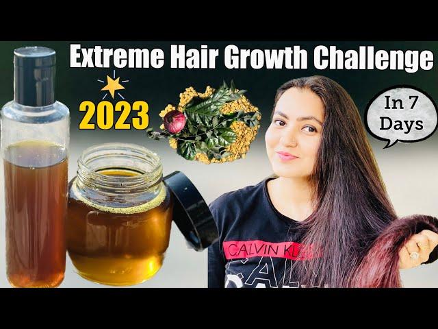 7 Days Extreme Hair Growth Challenge (2023) : Grow Your Hair Faster Thicker & Longer in 7 Days️