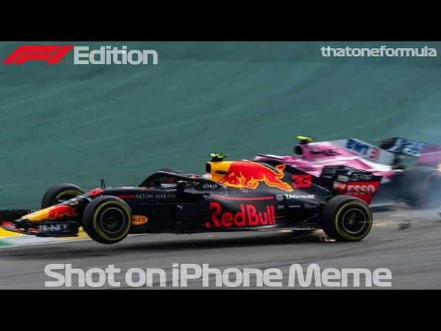 Shot on iPhone meme but it's Formula 1