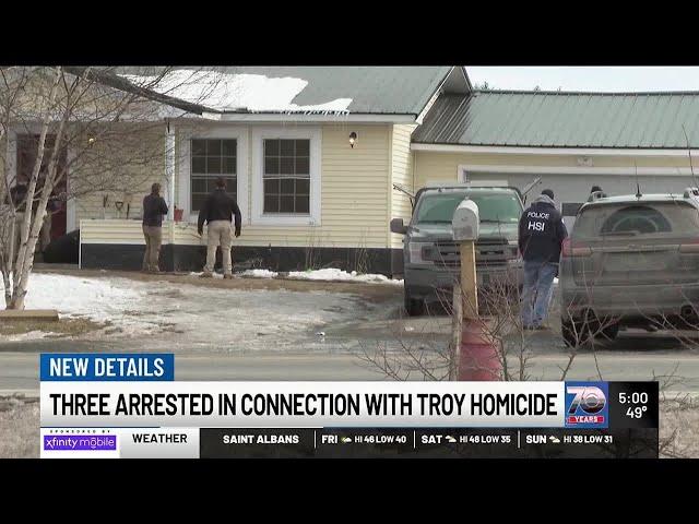 3 arrested in connection with Troy homicide