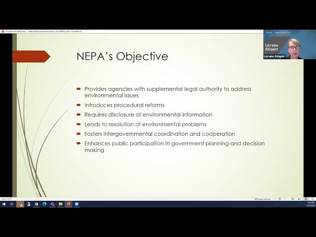 INTRODUCTION TO NEPA