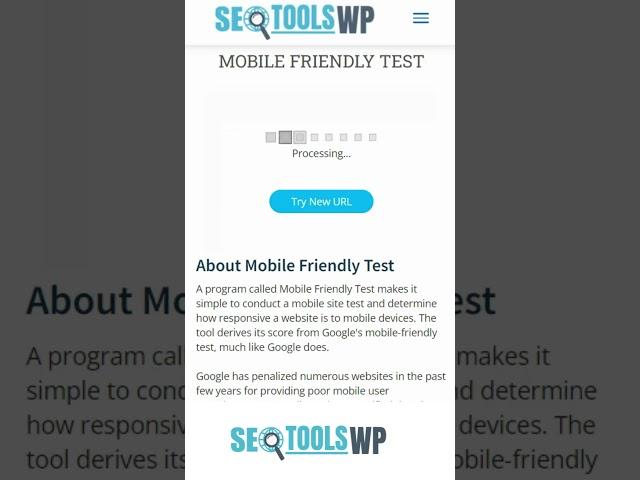 Optimize your website with Mobile Friendly Test Tool