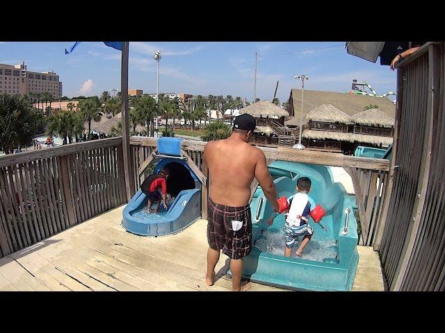 Bahnzai Pipeline Water Slide at Schlitterbahn Galveston