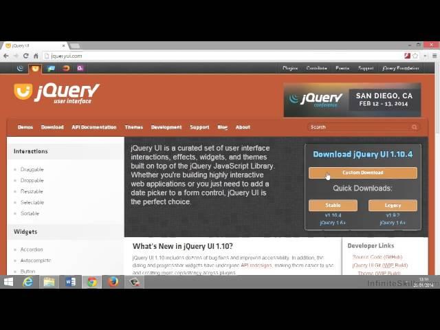 jQuery UI Tutorial | Downloading jQuery UI