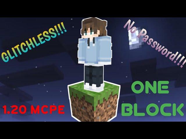 OneBlock For Minecraft Pocket Edition 1.20+ || Download OneBlock Map For Minecraft || No Password!!!