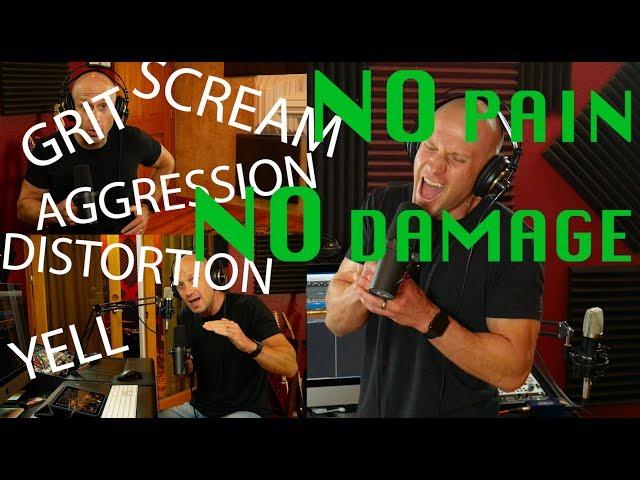 How to Scream, Add Distortion, Yell and Sing Aggressively WITHOUT Hurting Your Voice! (3 Steps)