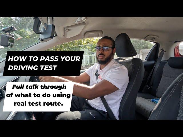 How to PASS your driving test | Full talk through of what to do using real test route.London