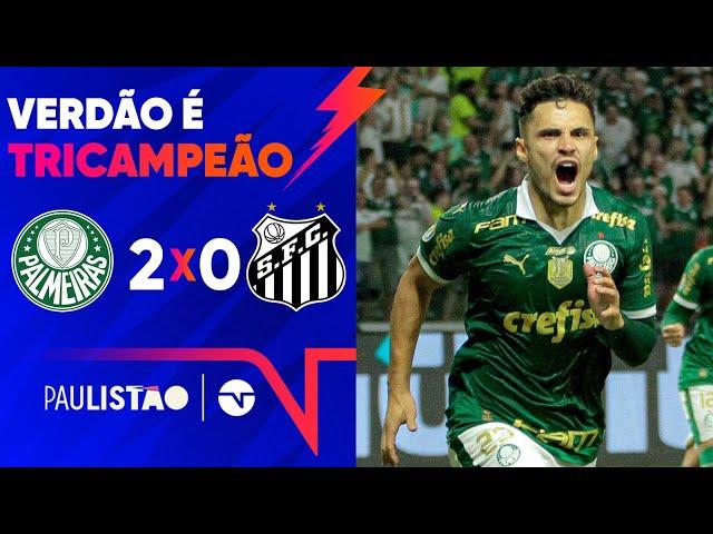 VERDÃO REVERTE A DESVANTAGEM E LEVA O PAULISTÃO PELA TERCEIRA VEZ SEGUIDA! PALMEIRAS 2 X 0 SANTOS