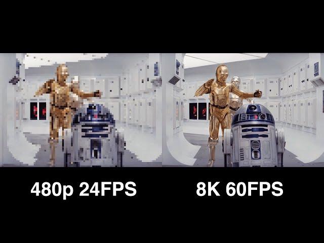 Star Wars: A New Hope (1977) in 8K 60FPS (Remastered & Upscaled by Artifical Intelligence)