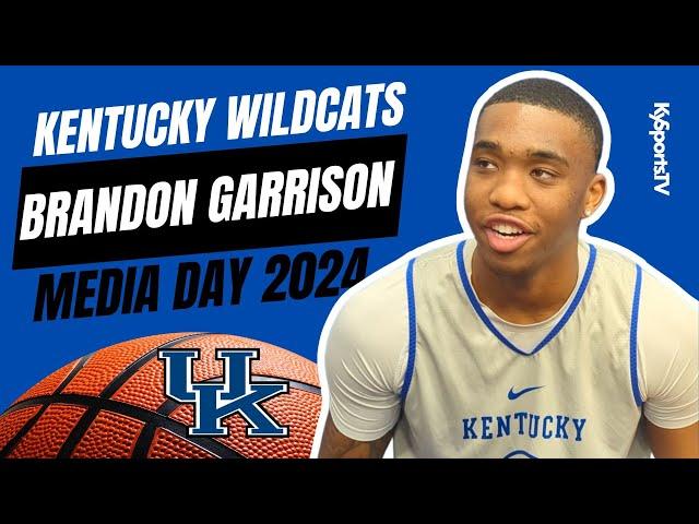 Kentucky Wildcats Basketball Brandon Garrison - Media Day 2024