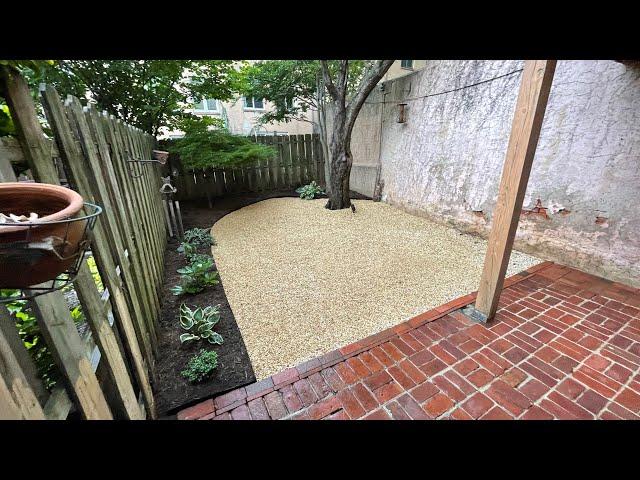 How to Install Pea Gravel to Remake Your City Backyard