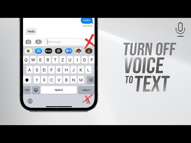 How to Turn Off Voice to Text on iPhone (tutorial)