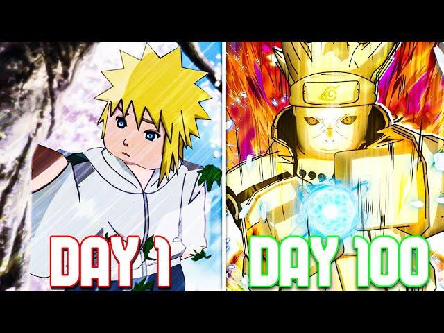 I Spent 100 Days as Minato Namikaze in Shindo Life.. - Roblox