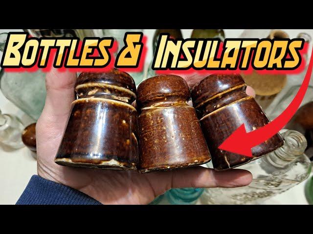 2024 We Bought A Box Full Of Antique Bottles & Insulators ~ Unboxing & Bottle Sale ©