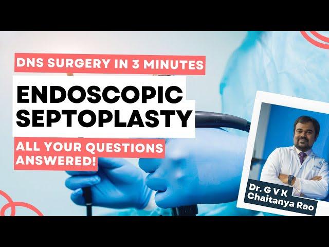 [Graphic] 4K Endoscopic Septoplasty Surgery | Deviated septum surgery in 3 minutes