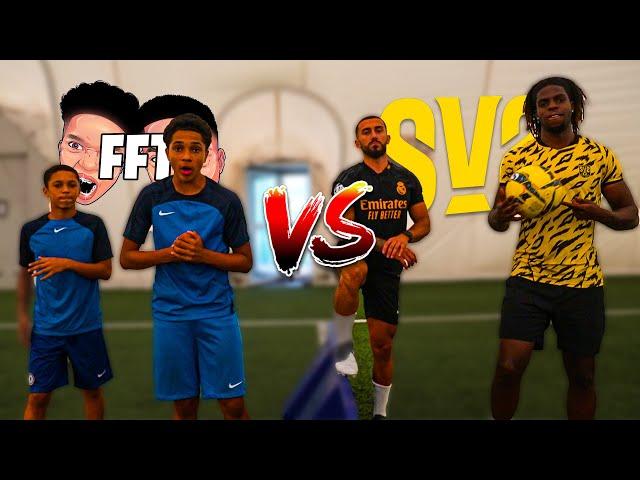 13 Year Old Footballers Vs 22 Year Old Footballers! Ft EmanSV2