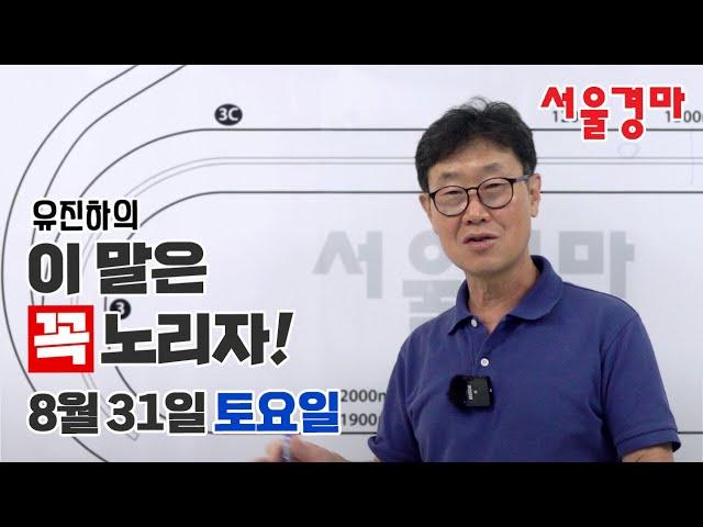 유진하의 이 말은 꼭 노리자!(2024년 8월 31일 토요일)