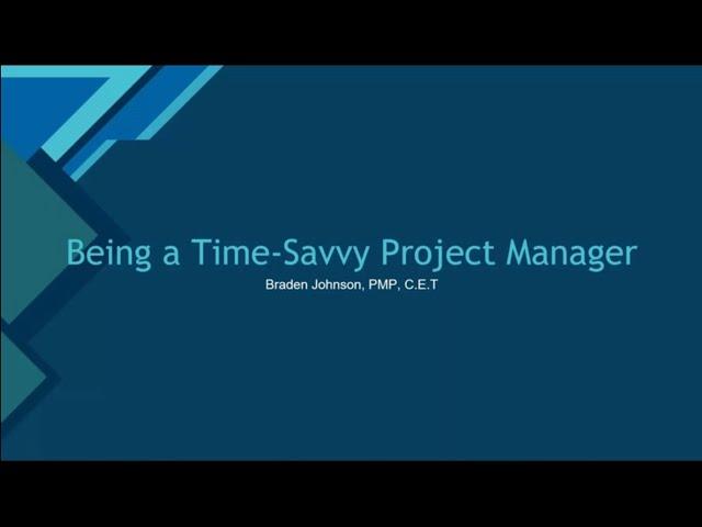 Being a Time Savvy Project Manager: Techniques for Maximizing Productivity