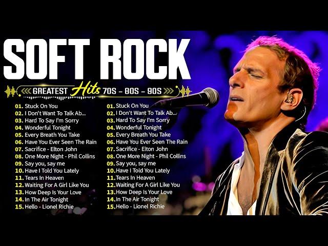 Soft Rock Songs 70s 80s 90s Full Album  Michael Bolton, Rod Stewart, Phil Collins, Bee Gees, Lobo