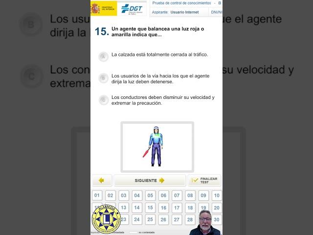 Examen DGT - Agente - #carnetdeconducir #permisob  #autoescuela  #aprendeaconducir