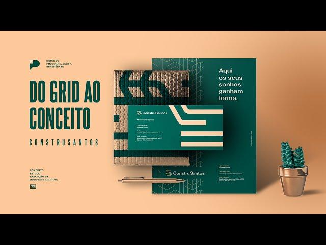 IDENTIDADE VISUAL CONSTRUSANTOS | Do Grid ao Conceito