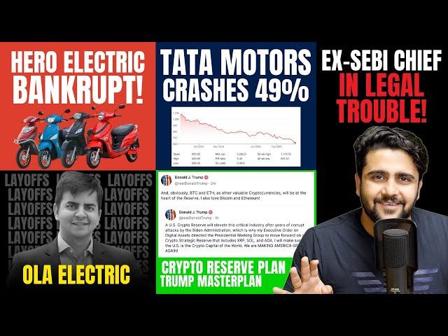 Trump Backs Crypto, Reliance in Trouble?, Prada Acquires Versace, Hero Electric, Ola Electric, Adani