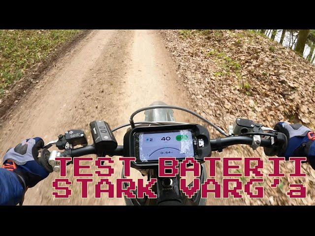 Stark Varg TEST BATERII, zasięg elektrycznego motocykla, recenzja, na ile starcza bateria w Starku?
