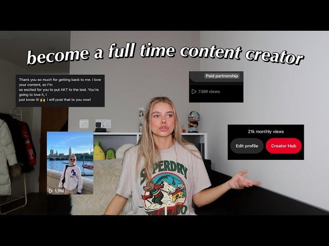 how i work as a full time content creator with only 1,000 followers (and how you can too!)