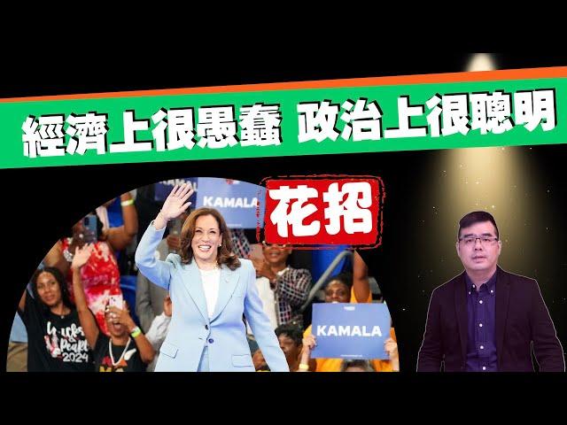 哈里斯的經濟詭計與政策花招！經濟上很愚蠢，政治上很聰明；用政府權力禁止企業「哄抬物價」真能解決物價高漲嗎？20240817