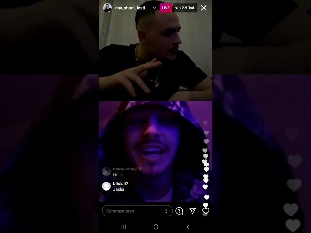 Don Xhoni Freestyle | Me Fancat/Talenta - Instagram Live