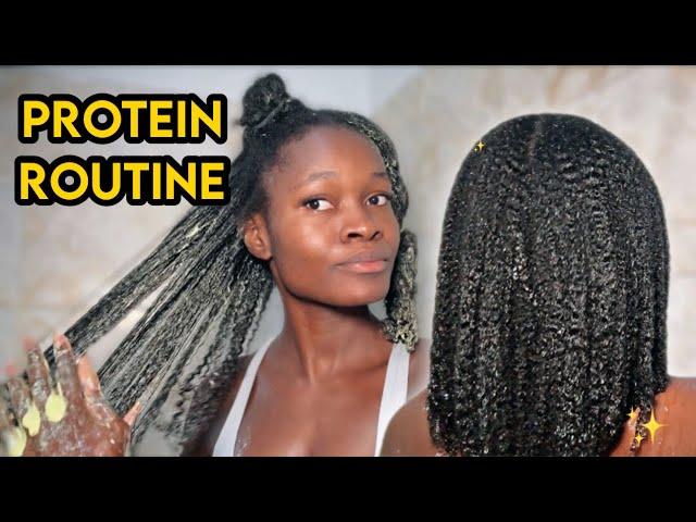 This treatment brings my hair back to life|Protein Treatment Routine for deep hydration and moisture