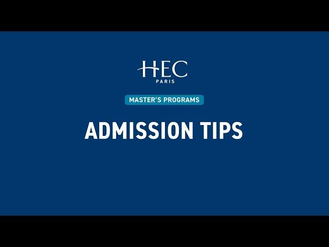 HEC Paris Admission Tips